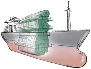 Engine on Ship